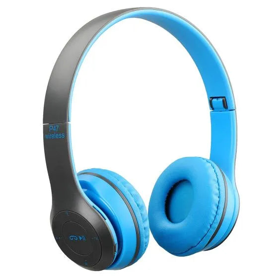 P47 Wireless Bluetooth Headphones 5.0+EDR – HD Sound, Deep Bass, FM & SD Card