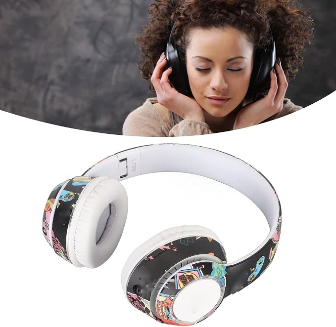B16 Stereo Wireless Graffiti Headset – Hi-Fi Audio, 360° Surround Sound, Bluetooth