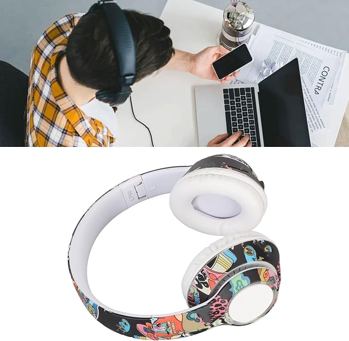 B16 Stereo Wireless Graffiti Headset – Hi-Fi Audio, 360° Surround Sound, Bluetooth
