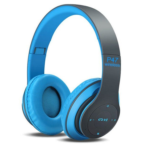 P47 Wireless Bluetooth Headphones 5.0+EDR – HD Sound, Deep Bass, FM & SD Card