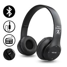 P47 Wireless Bluetooth Headphones 5.0+EDR – HD Sound, Deep Bass, FM & SD Card (Copy)